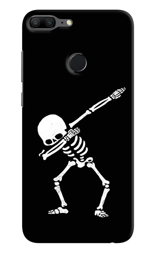 Dabbing Skeleton Art Honor 9 Lite Hard Case Back Cover by Casekaro
