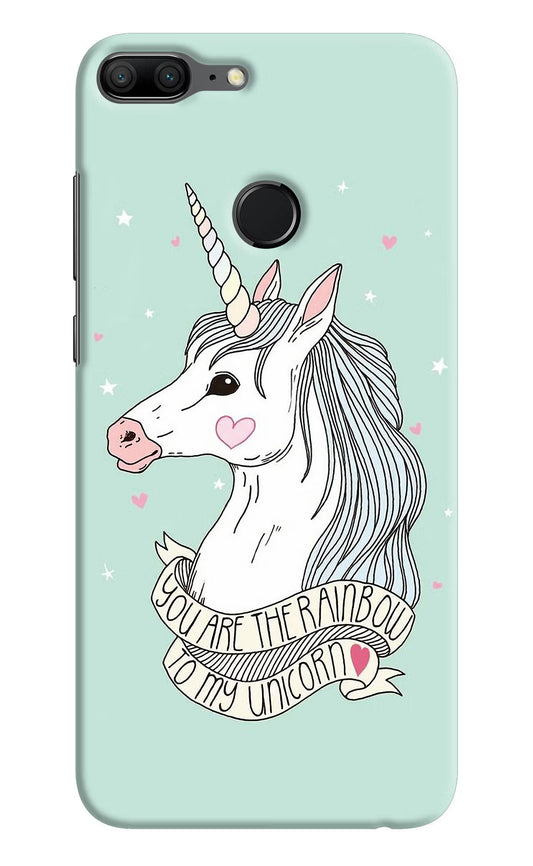 Unicorn Wallpaper Honor 9 Lite Hard Case Back Cover by Casekaro