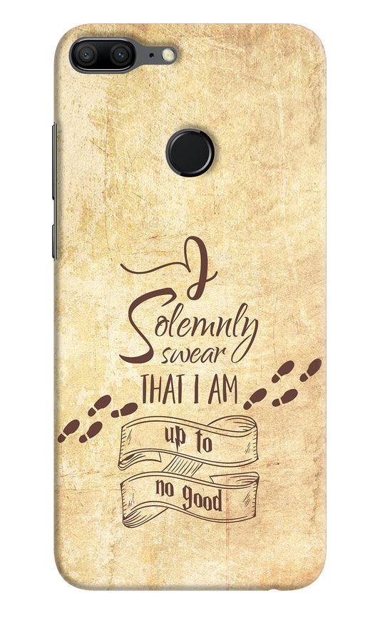 I Solemnly swear that i up to no good Honor 9 Lite Hard Case Back Cover by Casekaro