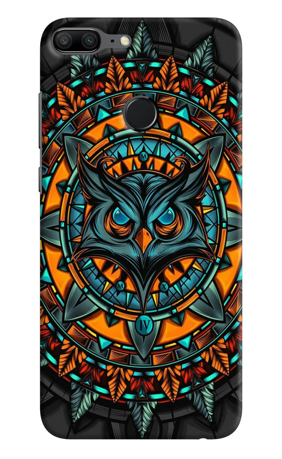 Angry Owl Art Honor 9 Lite Back Cover, Hard case