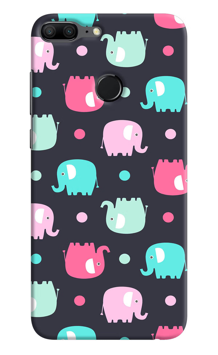 Elephants Honor 9 Lite Back Cover, Hard case