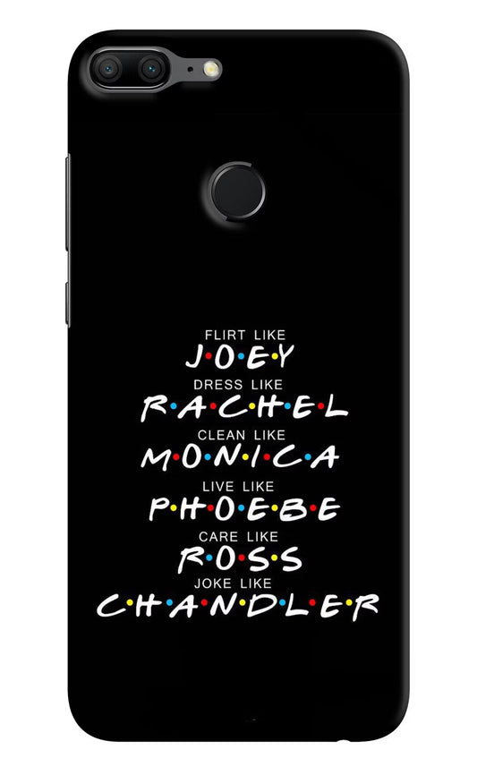 FRIENDS Character Honor 9 Lite Hard Case Back Cover by Casekaro