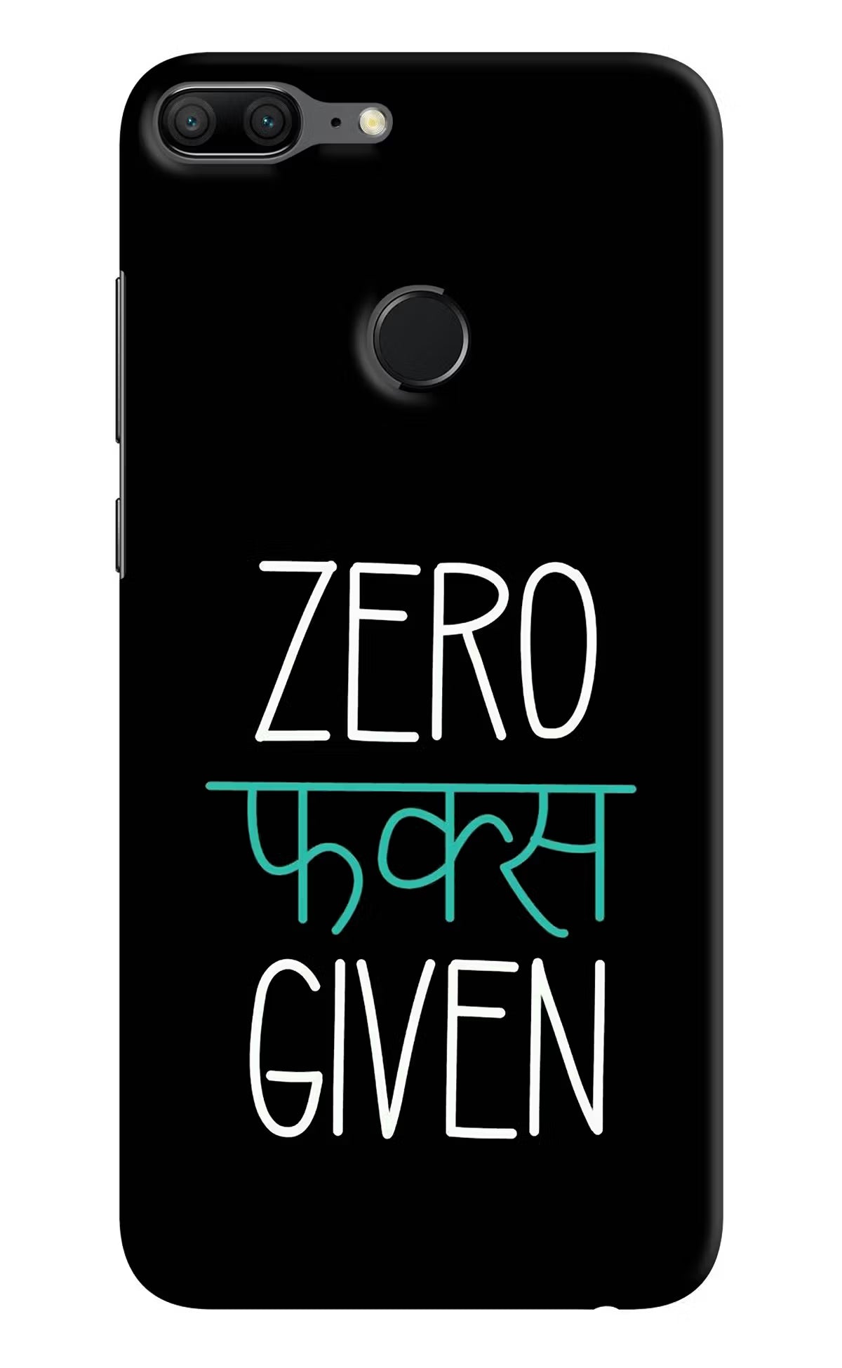 Zero Fucks Given Honor 9 Lite Hard Case Back Cover by Casekaro