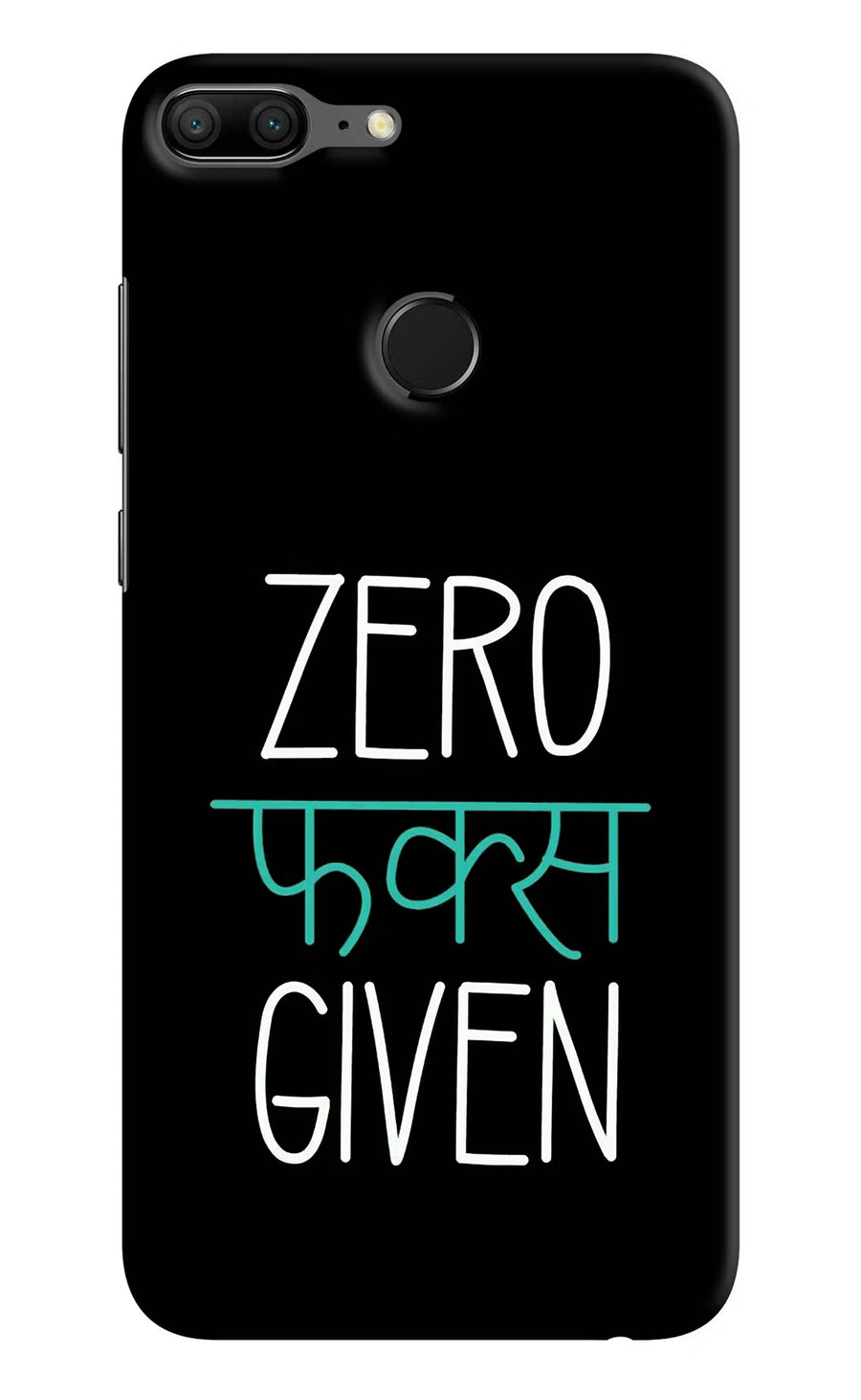 Zero Fucks Given Honor 9 Lite Back Cover, Hard case