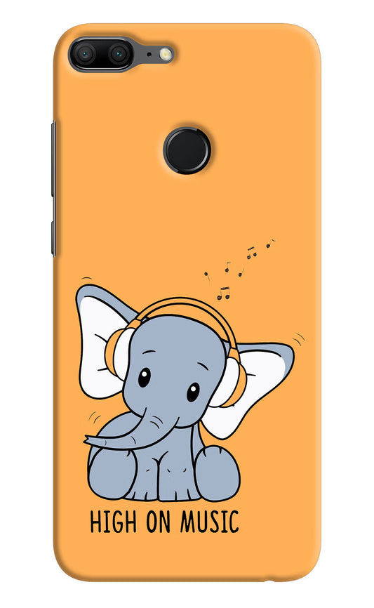 High On Music Honor 9 Lite Hard Case Back Cover by Casekaro