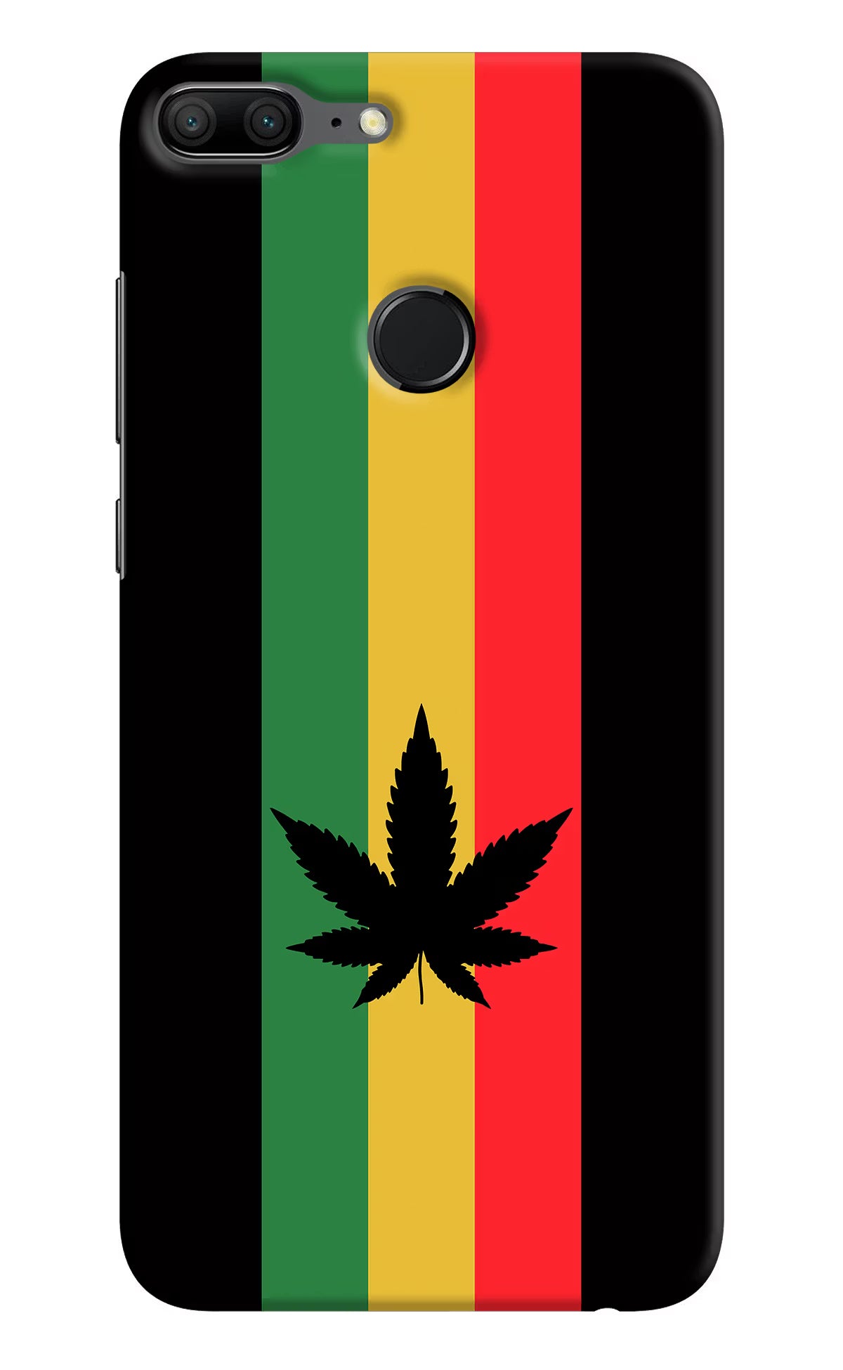 Weed Flag Honor 9 Lite Hard Case Back Cover by Casekaro