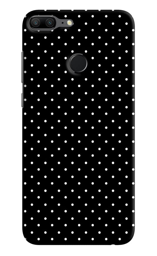 White Dots Honor 9 Lite Hard Case Back Cover by Casekaro