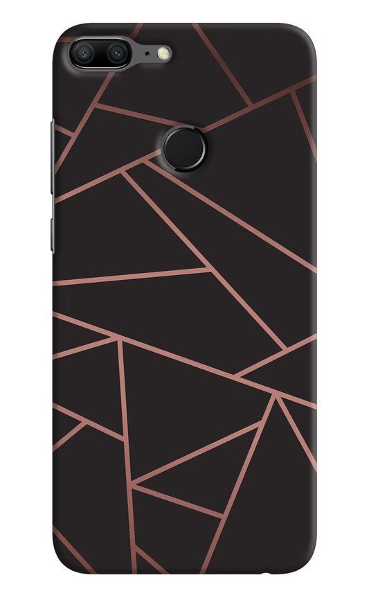 Geometric Pattern Honor 9 Lite Hard Case Back Cover by Casekaro