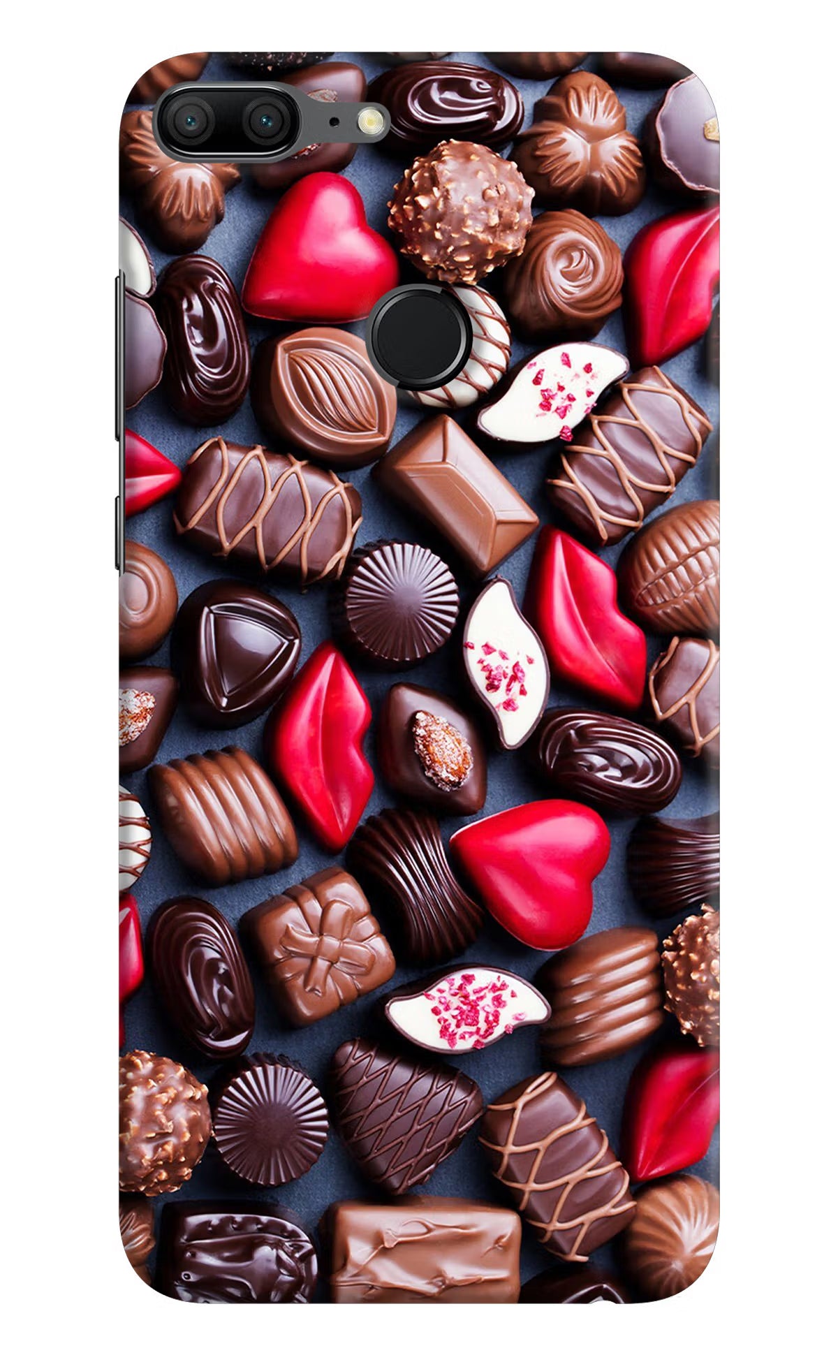 Chocolates Honor 9 Lite Hard Case Back Cover by Casekaro