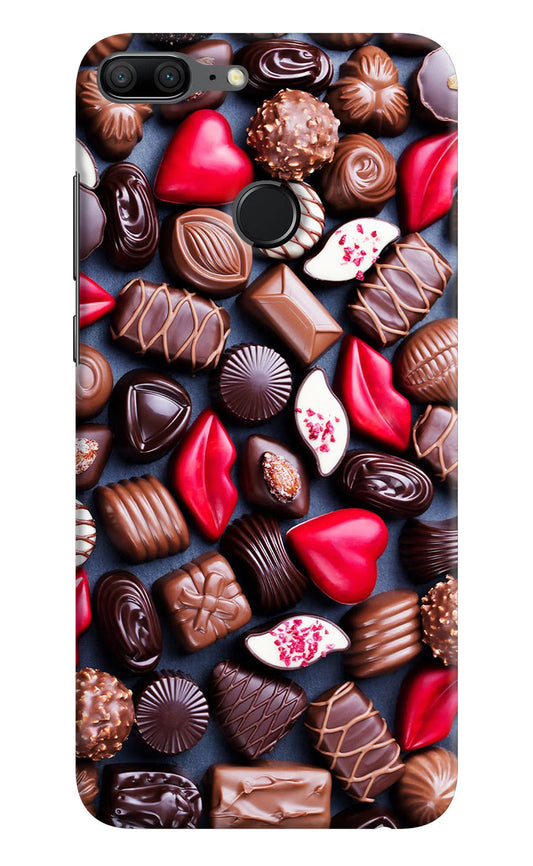 Chocolates Honor 9 Lite Hard Case Back Cover by Casekaro