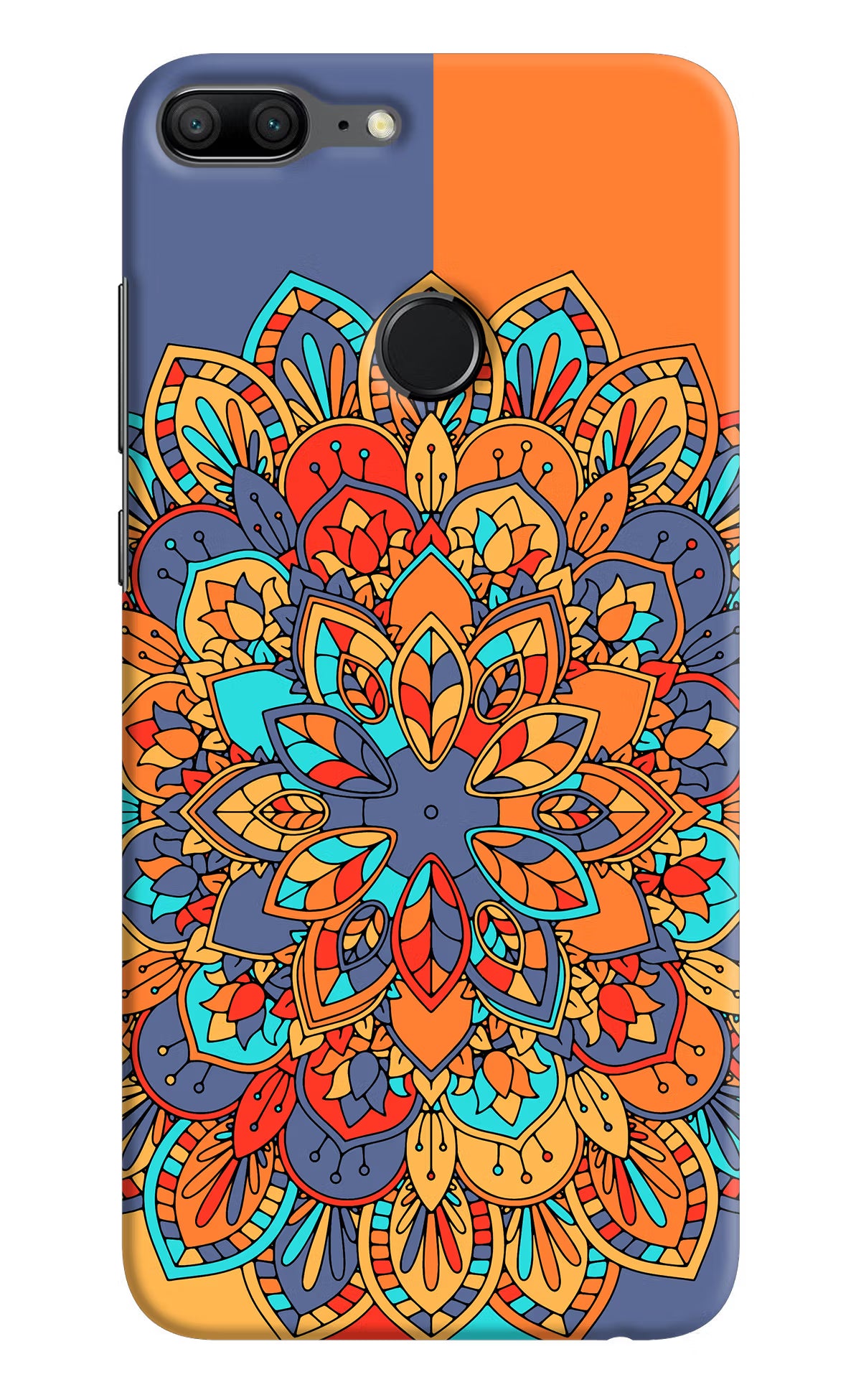 Color Mandala Honor 9 Lite Hard Case Back Cover by Casekaro