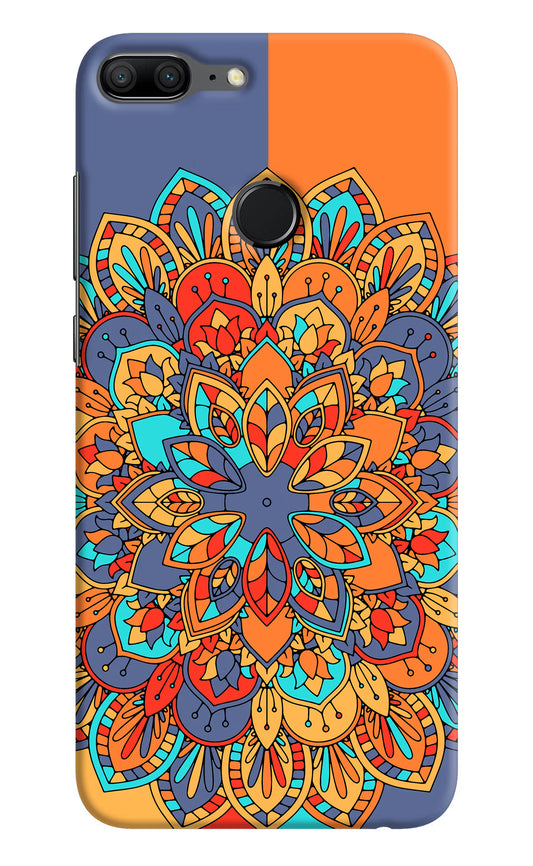 Color Mandala Honor 9 Lite Hard Case Back Cover by Casekaro