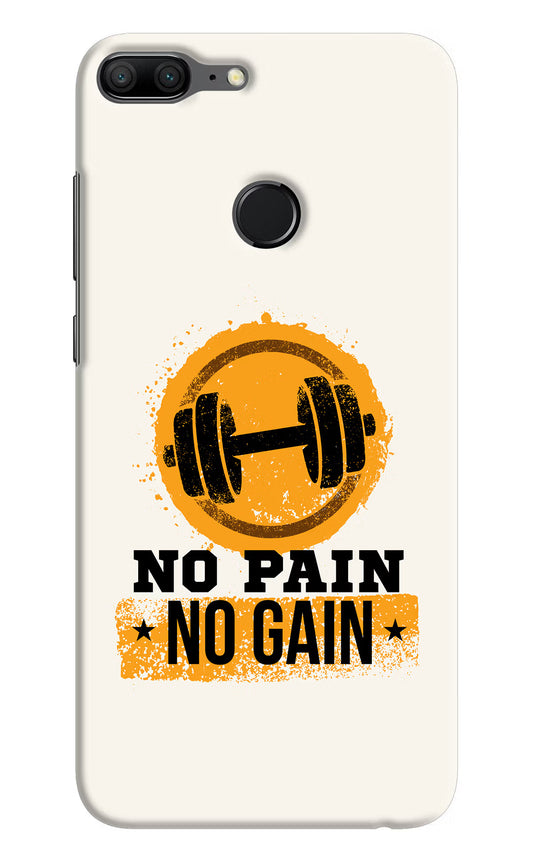 No Pain No Gain Honor 9 Lite Hard Case Back Cover by Casekaro