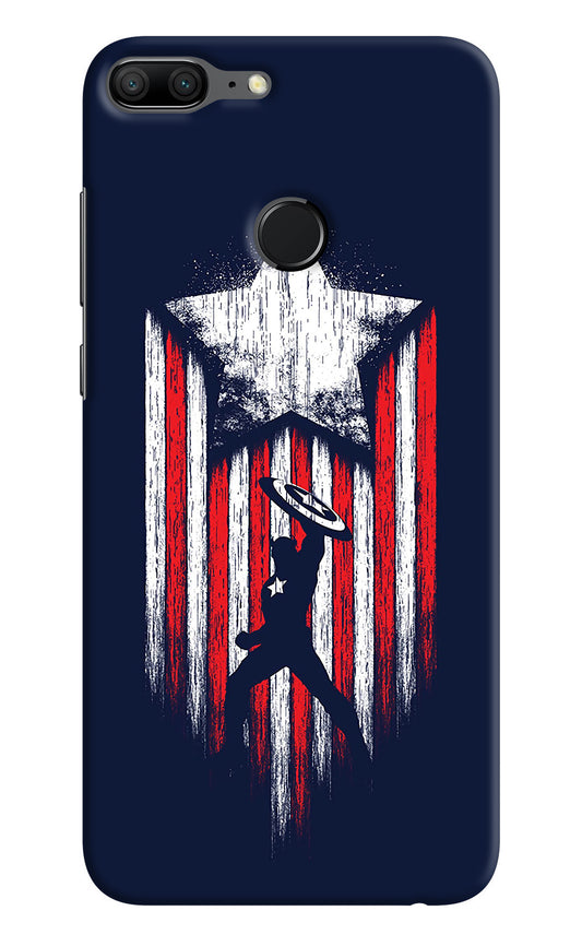 Captain America Marvel Art Honor 9 Lite Back Cover