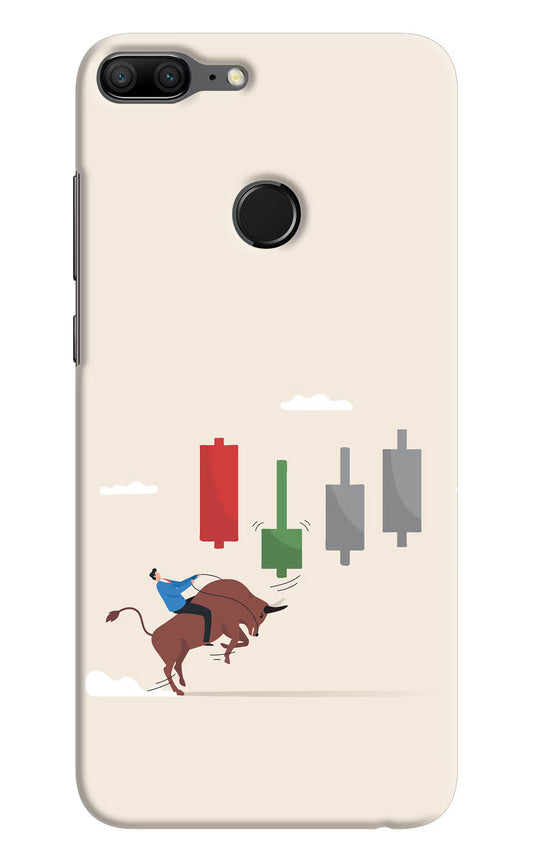 Bull Trading Momentum Honor 9 Lite Hard Case Back Cover by Casekaro