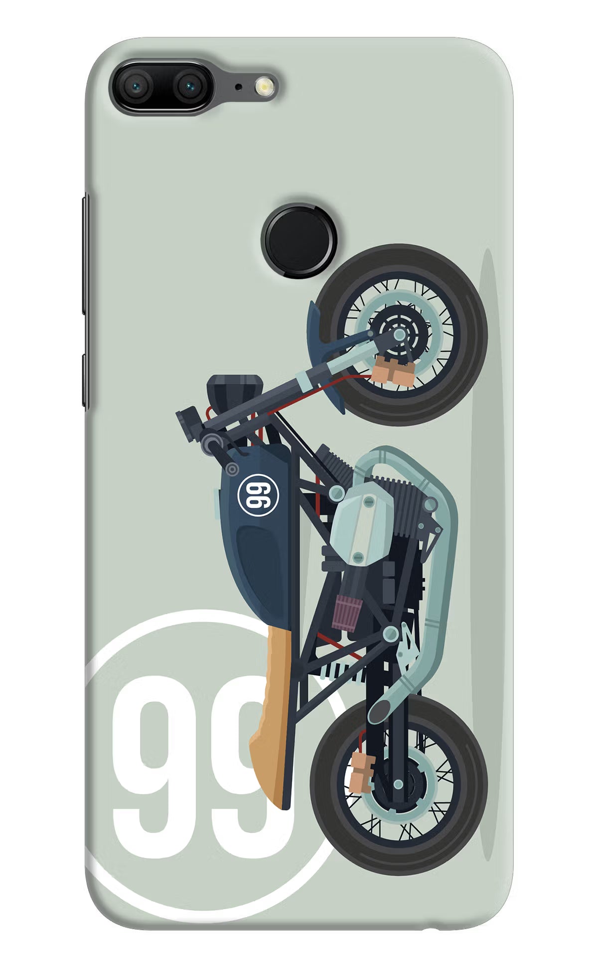 Classic Cafe Racer 99 Honor 9 Lite Hard Case Back Cover by Casekaro