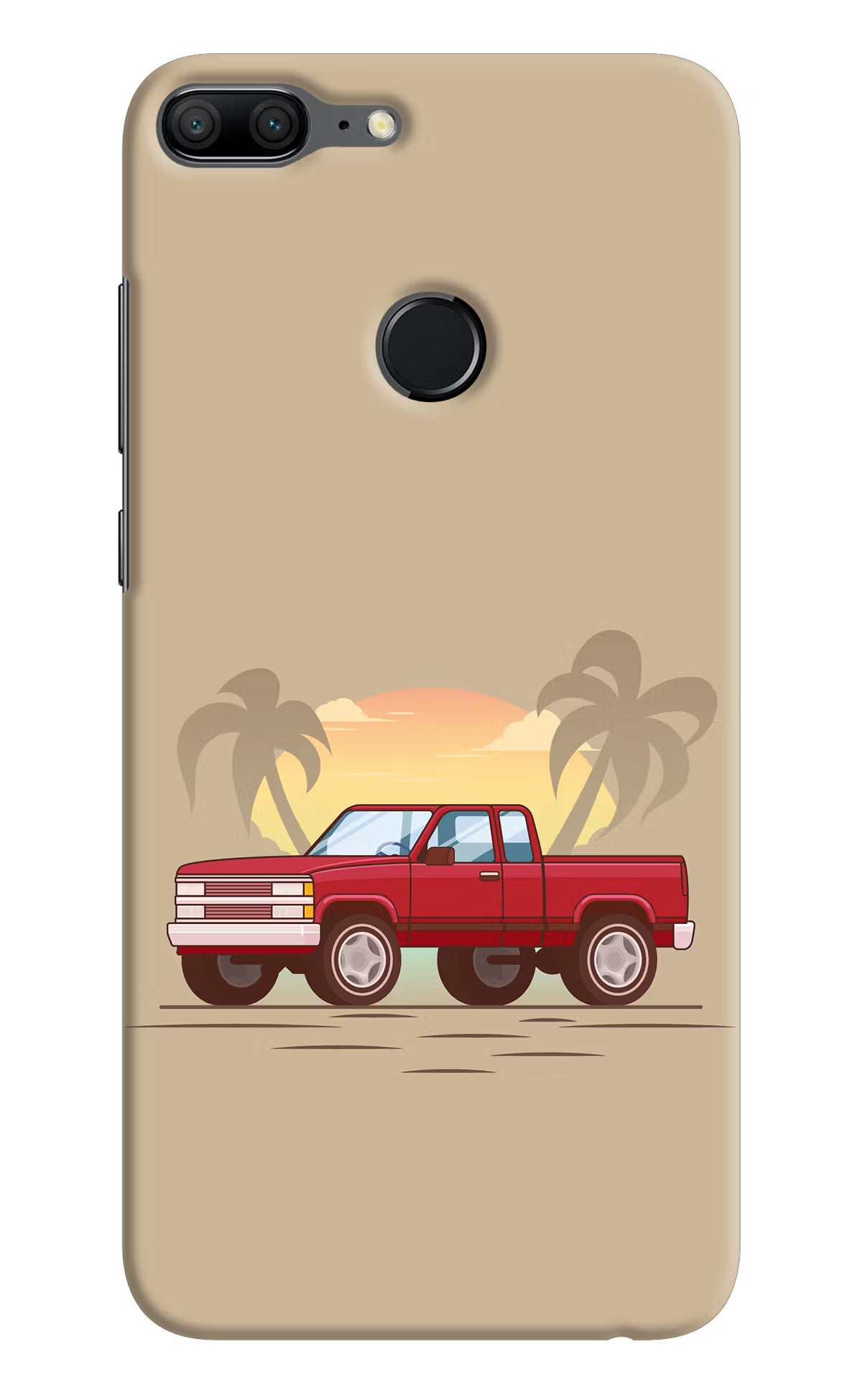 Desert Classic Drive Honor 9 Lite Hard Case Back Cover by Casekaro