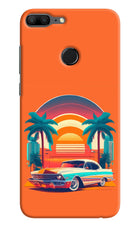 Palm Drive 80s Honor 9 Lite Hard Case Back Cover by Casekaro