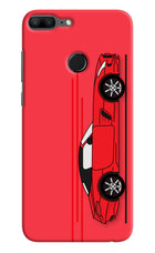 Red Velocity Honor 9 Lite Hard Case Back Cover by Casekaro