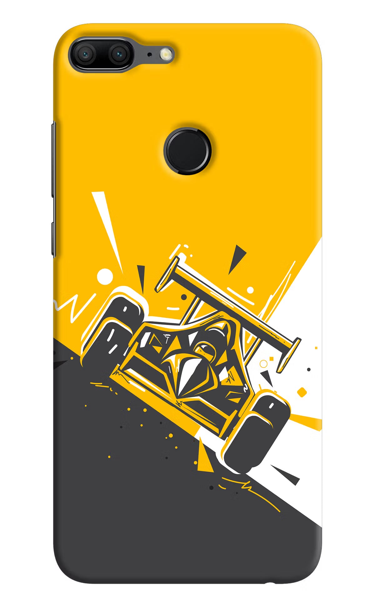 Track King Honor 9 Lite Hard Case Back Cover by Casekaro