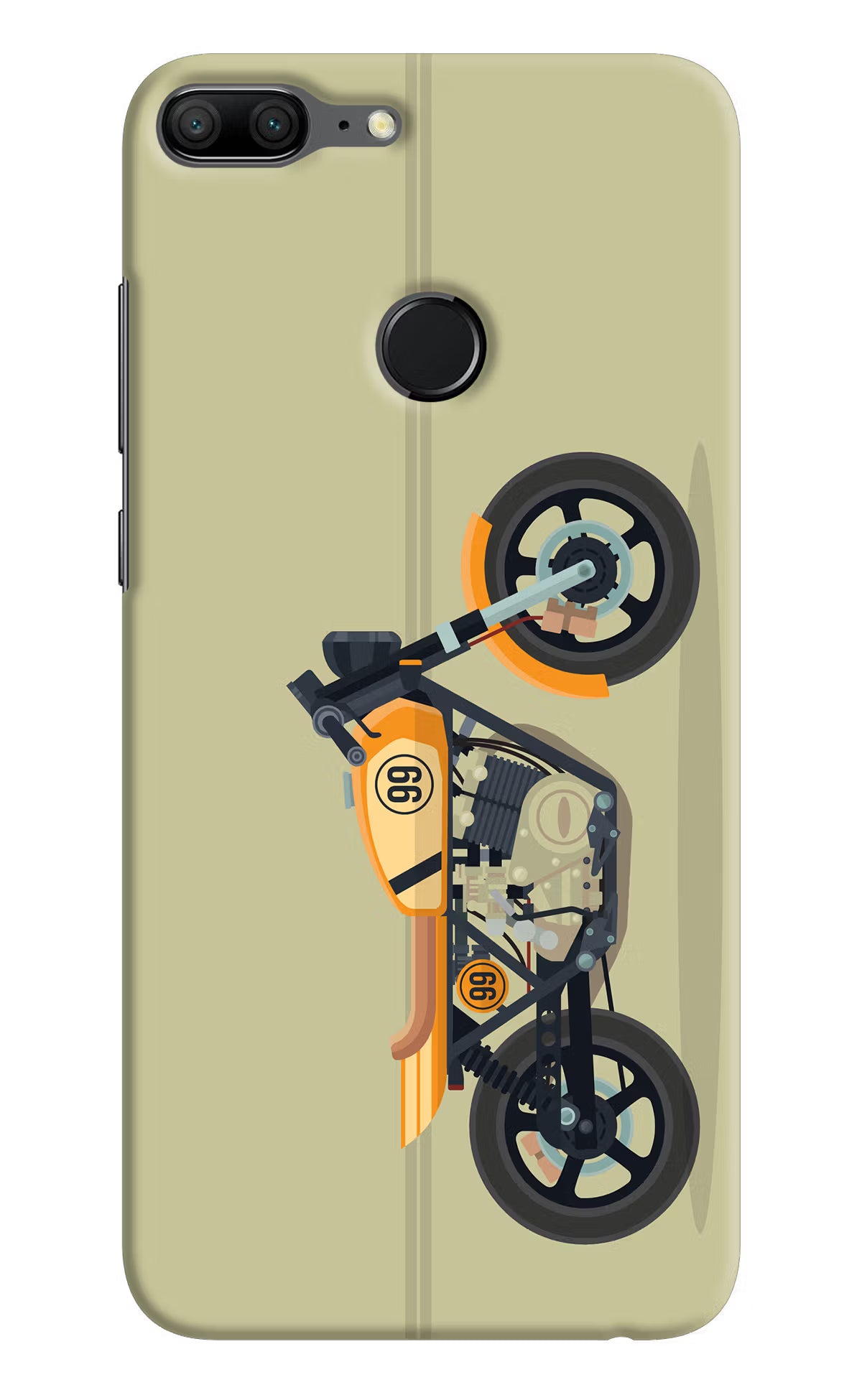 Vertical Speedster Honor 9 Lite Hard Case Back Cover by Casekaro