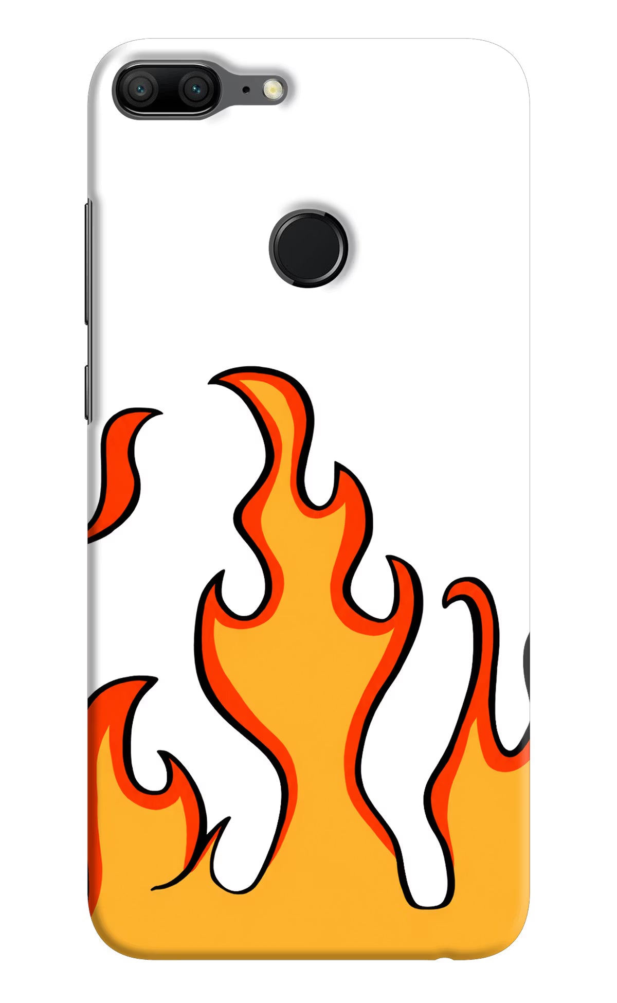 Fired Up – White Honor 9 Lite Hard Case Back Cover by Casekaro