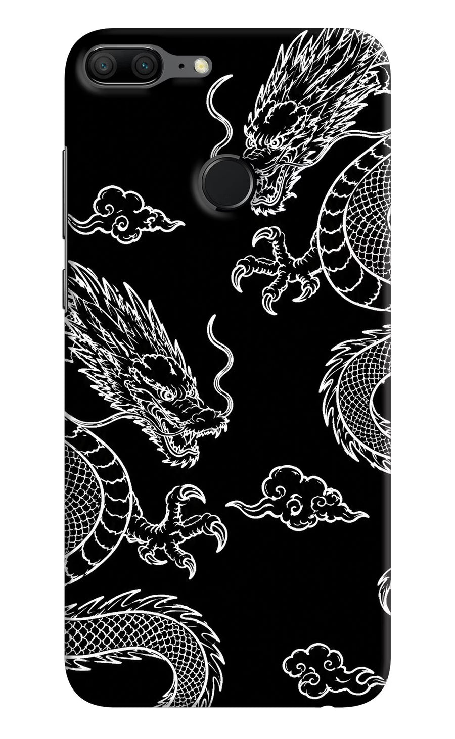 Twin Dragons Honor 9 Lite Back Cover, Hard case