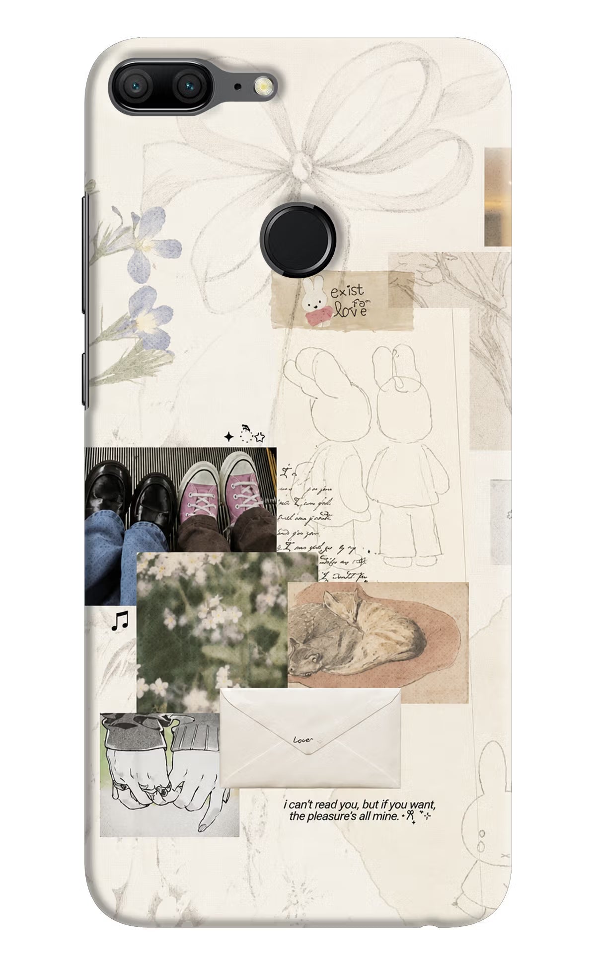 Soft Aesthetic Honor 9 Lite Back Cover