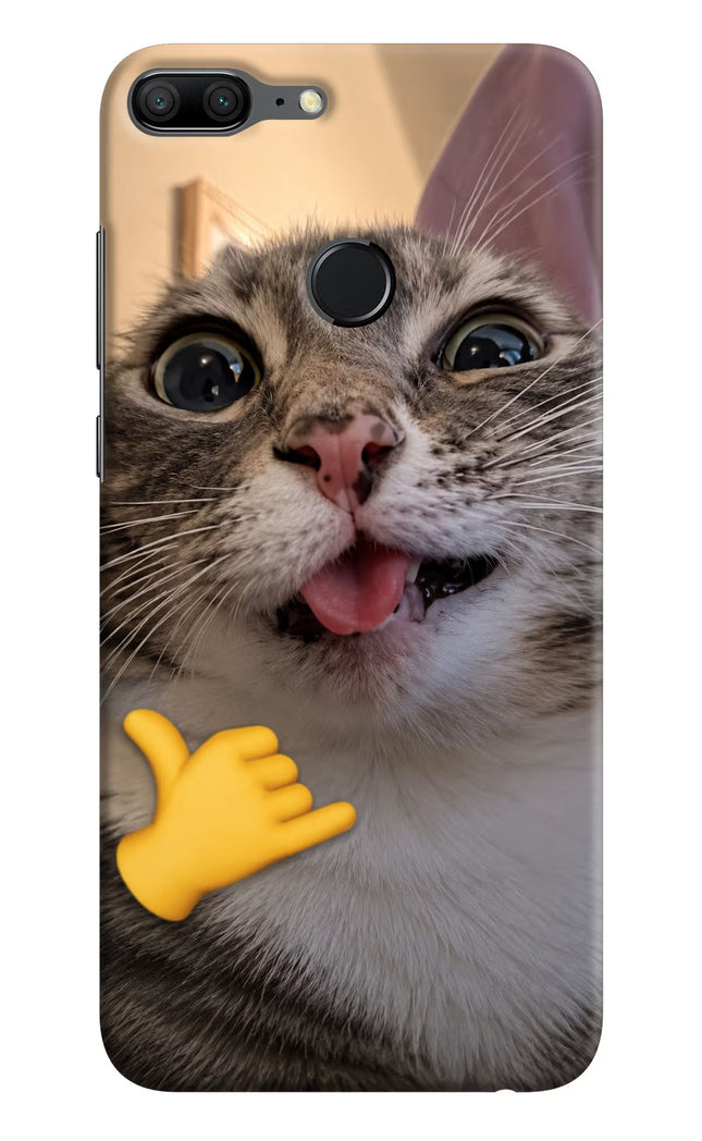 Silly Cat Call Honor 9 Lite Hard Case Back Cover by Casekaro
