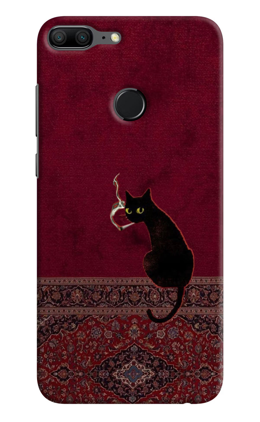 Midnight Cat Honor 9 Lite Back Cover, Hard case