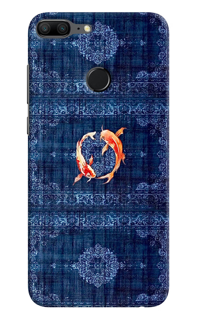 Koi Blue Honor 9 Lite Hard Case Back Cover by Casekaro