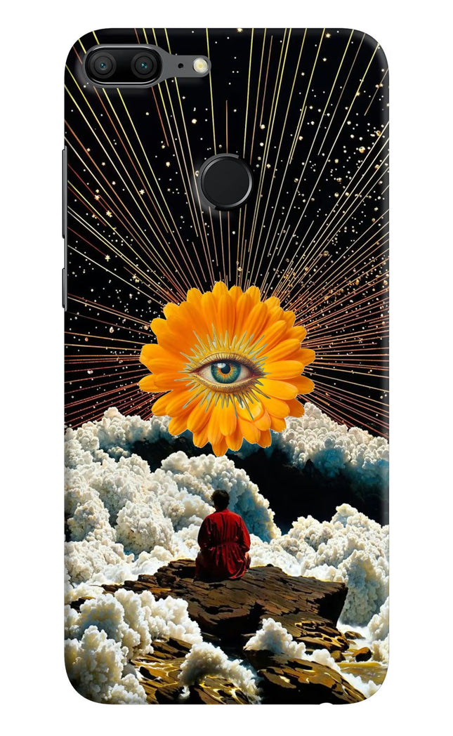 Cosmic Flower Honor 9 Lite Hard Case Back Cover by Casekaro