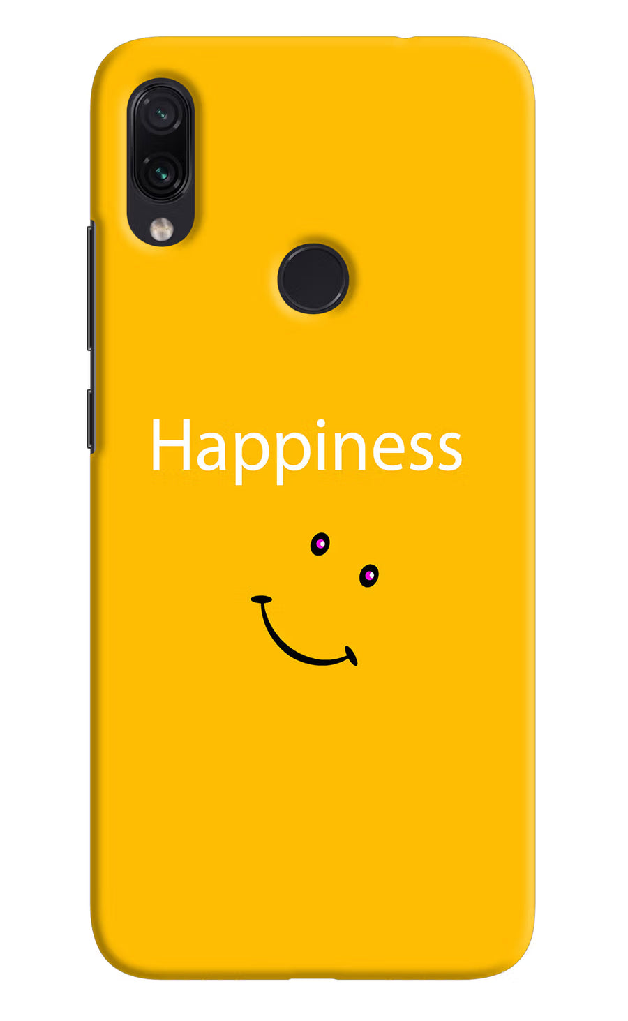 Happiness With Smiley Redmi Note 7/7S/7 Pro Back Cover, Hard case