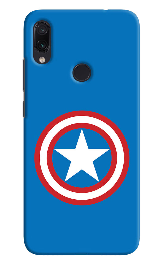 Captain America Logo Redmi Note 7/7S/7 Pro Hard Case Back Cover by Casekaro