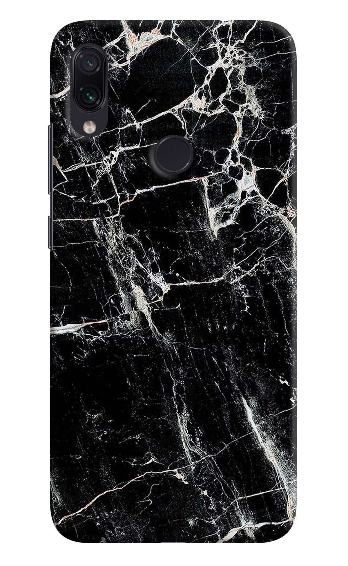 Black Marble Texture Redmi Note 7/7S/7 Pro Hard Case Back Cover by Casekaro