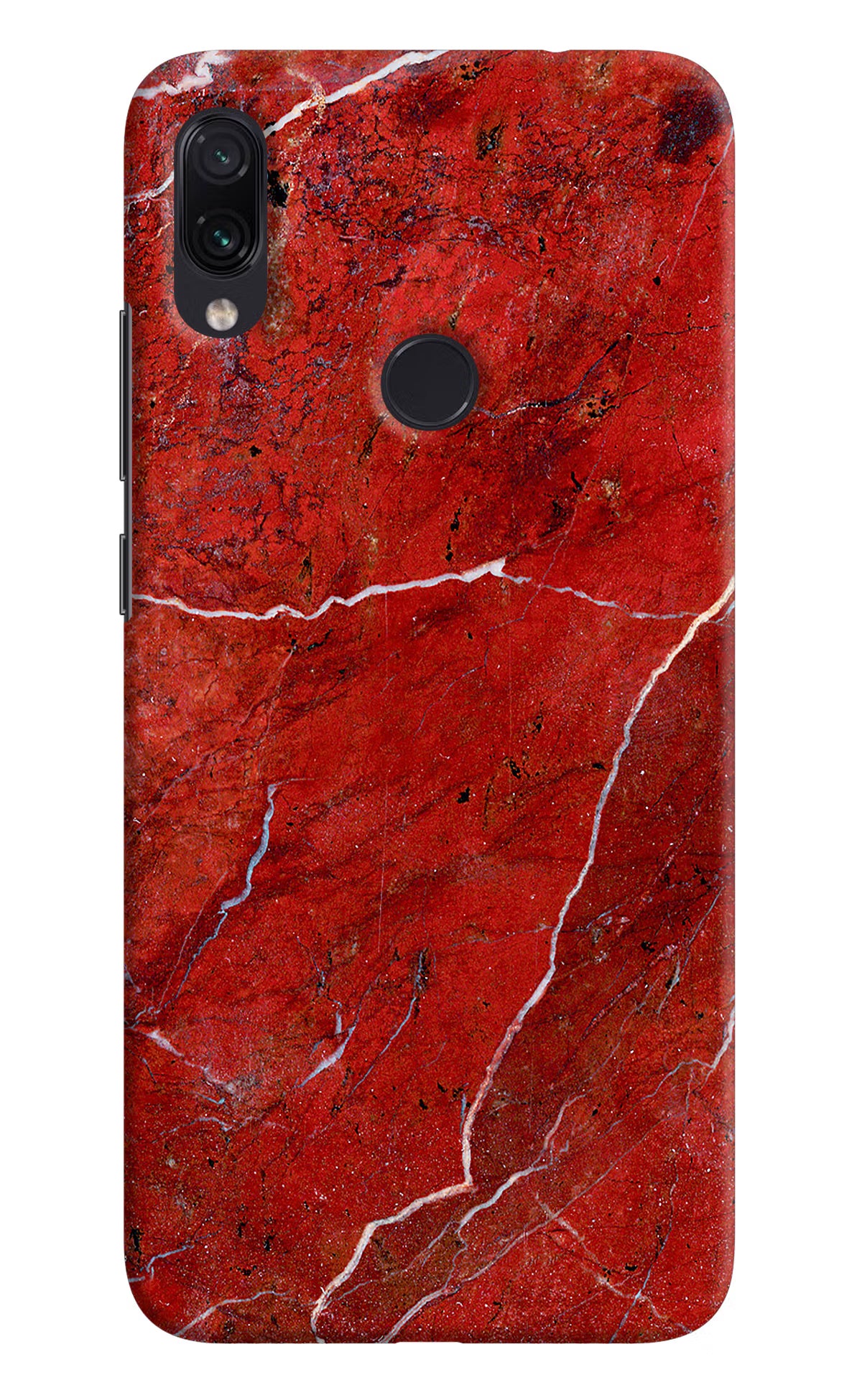 Red Marble Design Redmi Note 7/7S/7 Pro Hard Case Back Cover by Casekaro