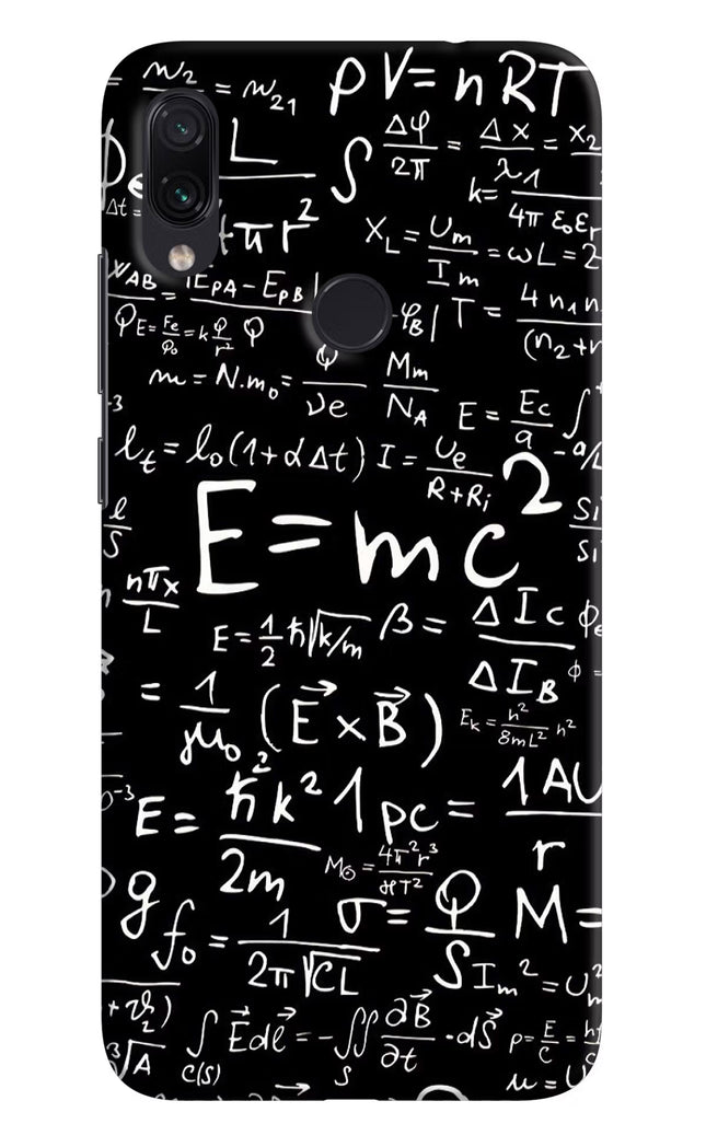 Physics Formula Redmi Note 7/7S/7 Pro Hard Case Back Cover by Casekaro