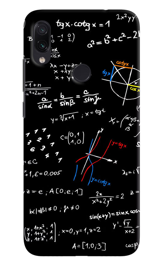 Mathematics Formula Redmi Note 7/7S/7 Pro Hard Case Back Cover by Casekaro
