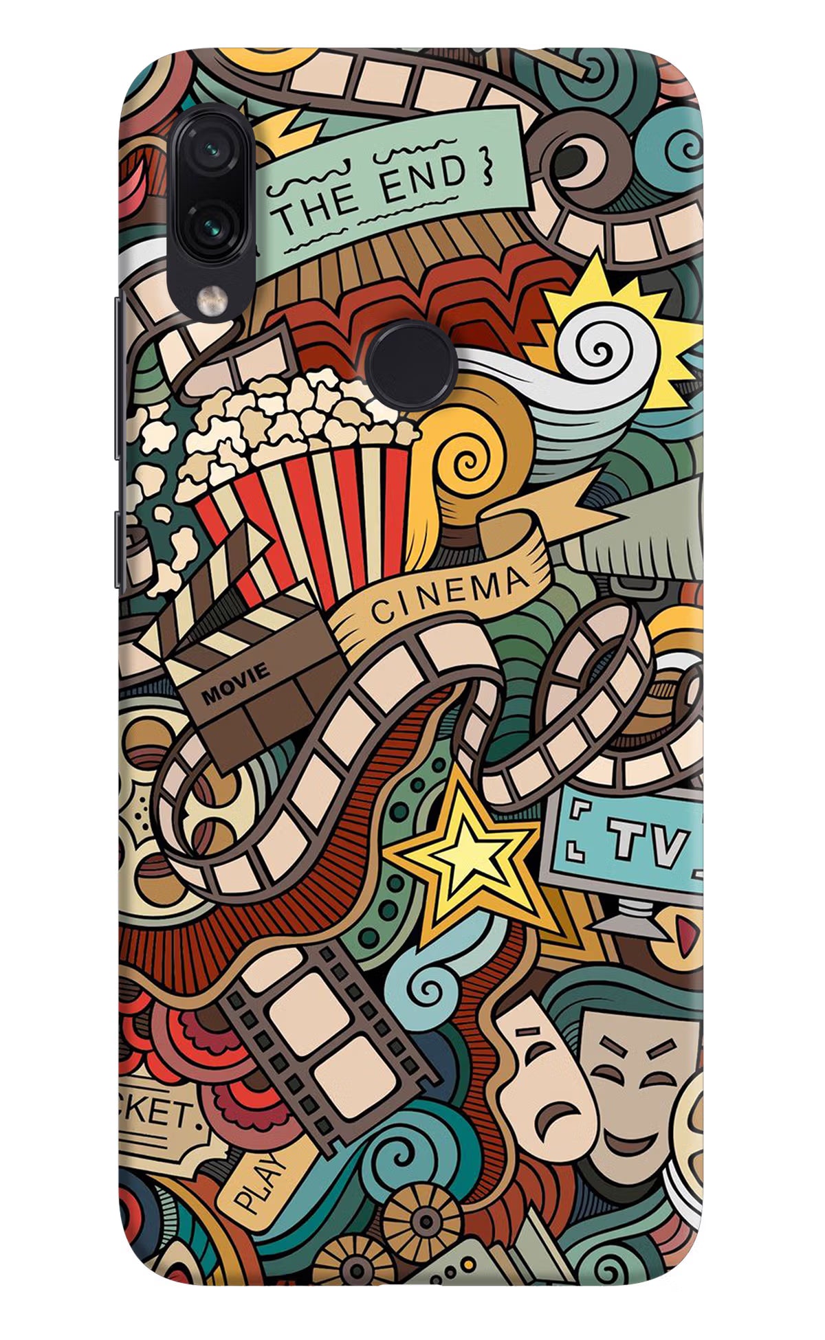 Cinema Abstract Redmi Note 7/7S/7 Pro Hard Case Back Cover by Casekaro