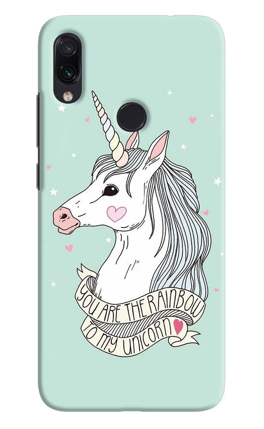 Unicorn Wallpaper Redmi Note 7/7S/7 Pro Hard Case Back Cover by Casekaro