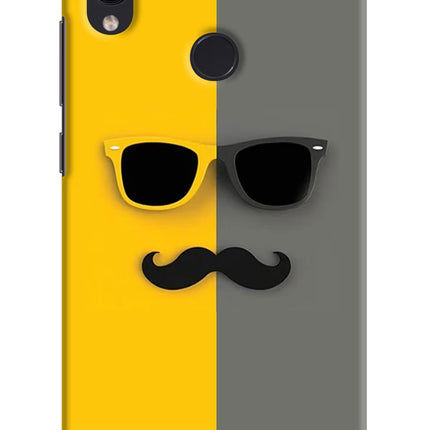 Sunglasses with Mustache Redmi Note 7/7S/7 Pro Hard Case Back Cover by Casekaro