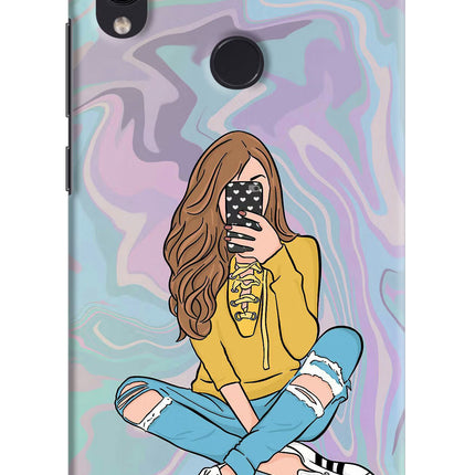 Selfie Girl Redmi Note 7/7S/7 Pro Hard Case Back Cover by Casekaro