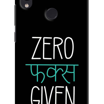 Zero Fucks Given Redmi Note 7/7S/7 Pro Hard Case Back Cover by Casekaro