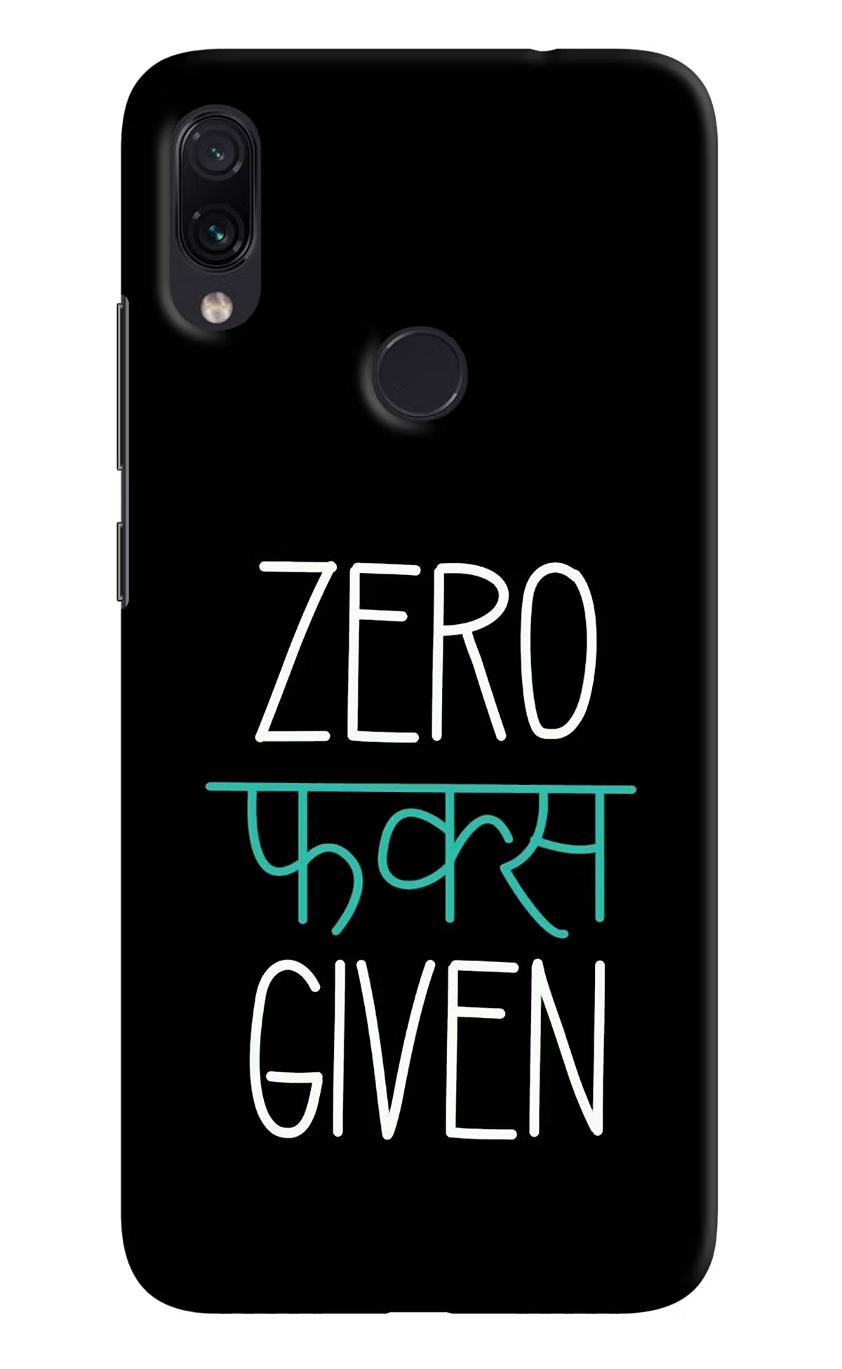 Zero Fucks Given Redmi Note 7/7S/7 Pro Hard Case Back Cover by Casekaro