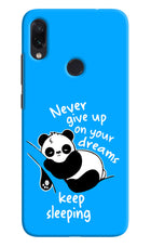 Keep Sleeping Redmi Note 7/7S/7 Pro Hard Case Back Cover by Casekaro