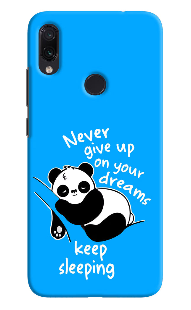 Keep Sleeping Redmi Note 7/7S/7 Pro Hard Case Back Cover by Casekaro