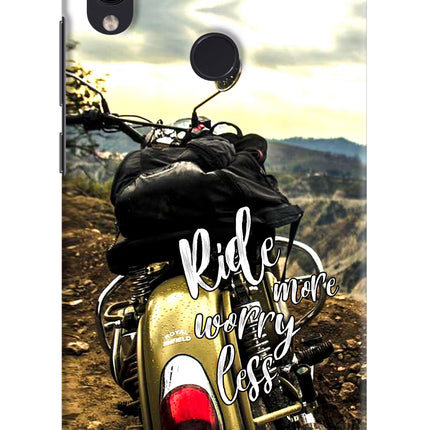 Ride More Worry Less Redmi Note 7/7S/7 Pro Hard Case Back Cover by Casekaro