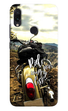 Ride More Worry Less Redmi Note 7/7S/7 Pro Hard Case Back Cover by Casekaro