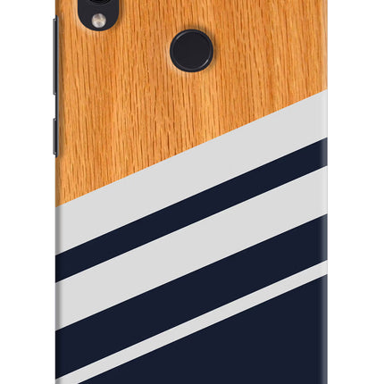 Blue and white wooden Redmi Note 7/7S/7 Pro Hard Case Back Cover by Casekaro