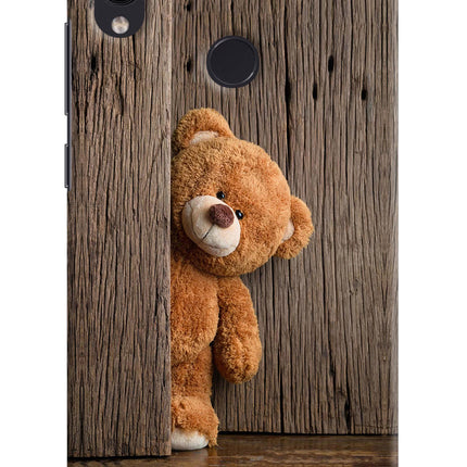 Teddy Wooden Redmi Note 7/7S/7 Pro Hard Case Back Cover by Casekaro